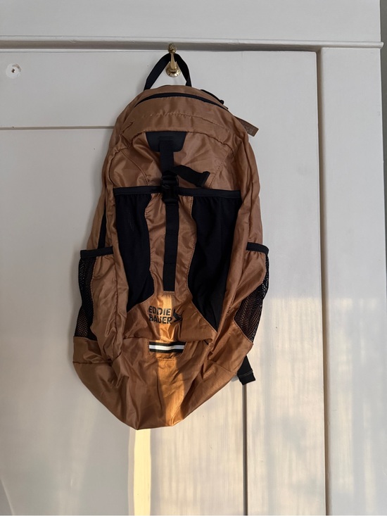 Eddie Bauer Other - Eddie Bauer Brown Backpack with Black Accents